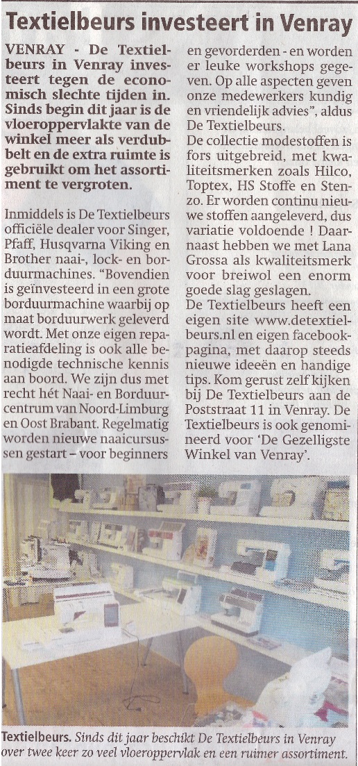 Textielbeurs investeert in Venray