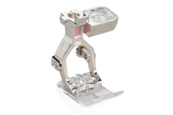 Bernina #34D Terugtransportvoet met transparante zool Dubbeltransport